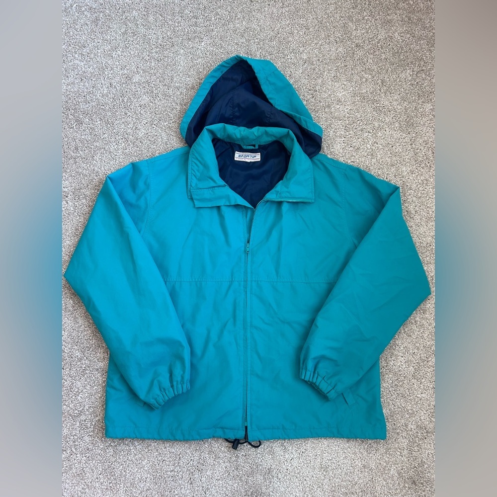 Le Coq Sportif Unisex Vintage Nylon Windbreaker Jacket 80s Retro Size Large